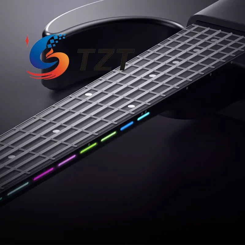 TZT AG01 Smart Guitar Безболезненная гитара (черный/белый) с силиконовыми струнами Съемный