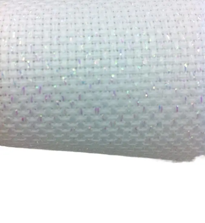 Высококачественная блестящая белая ткань для вышивки крестиком 11CT 11ST 14ST 14CT белая блестящая ткань, 100 см x 150 см или любого размера 7