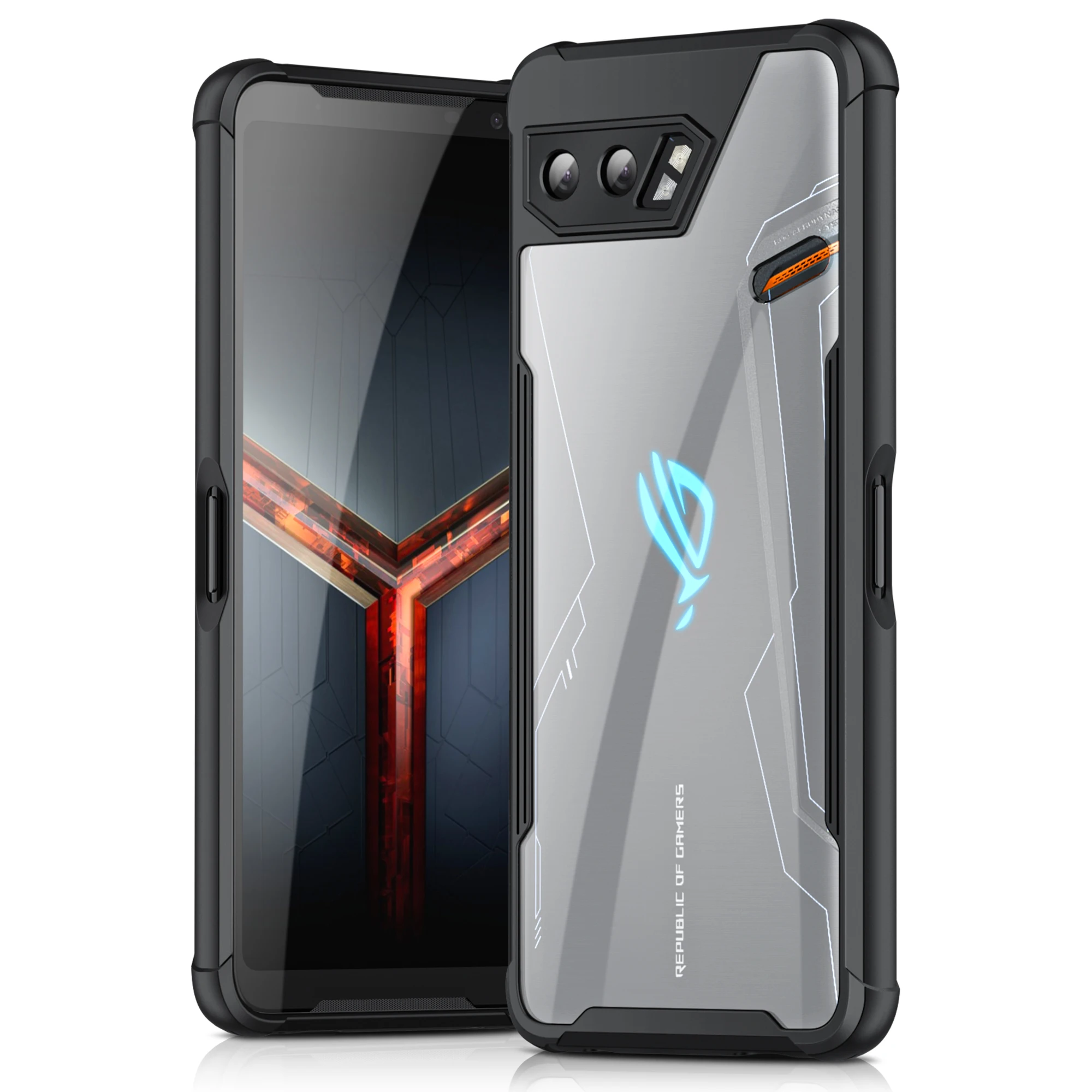 

Чехол ZSHOW для ASUS ROG Phone 2, мягкая ударопрочная задняя крышка из ТПУ для ПК
