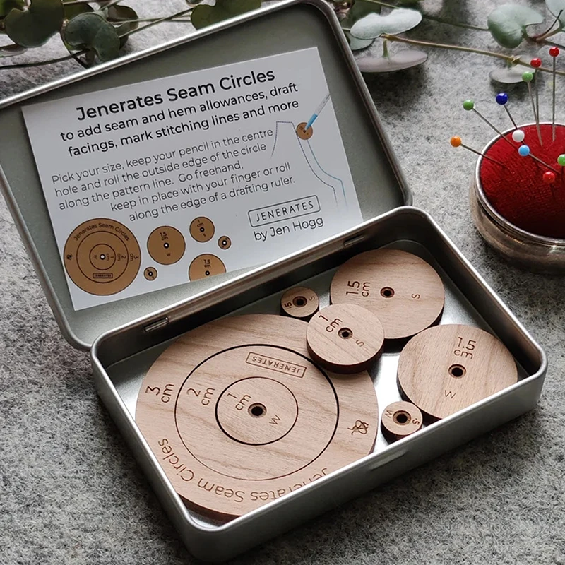 Круги для швов Jenerates набор игрушек шаблонов квилтинга с деревянными кругами