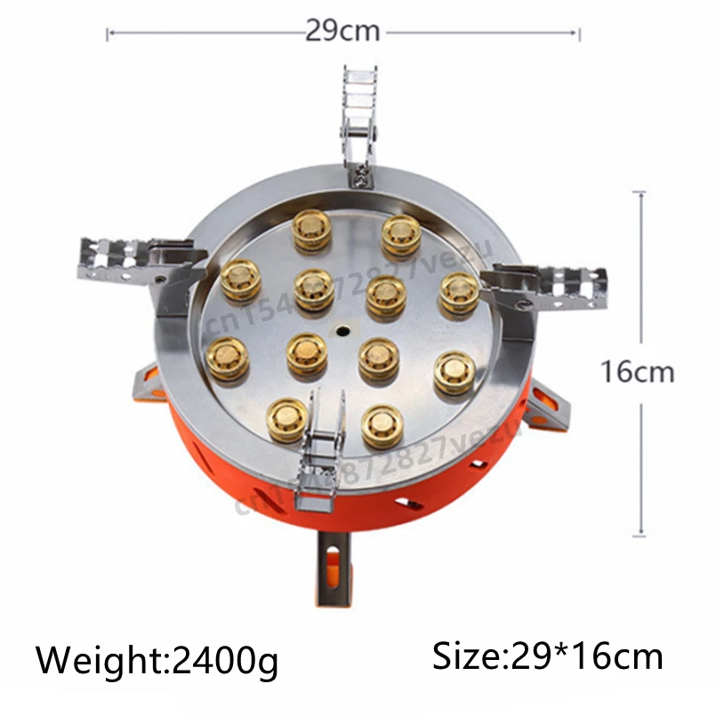 Туристическая газовая горелка 12 ядер 21800 Вт высокая мощность
