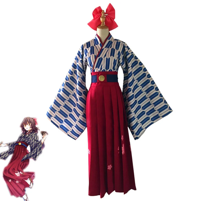 

Новый аниме Meiji Токио ренка Мэй аядсуки Косплей Костюм женский японский милый кимоно Хэллоуин Карнавальная Униформа на заказ