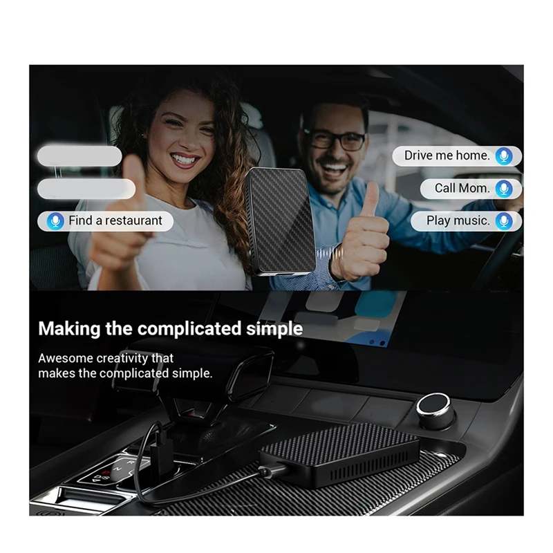 Android Ai Box Беспроводной адаптер Carplay Auto Встроенный Youtube Netflix Spotify IPTV для автомобиля с