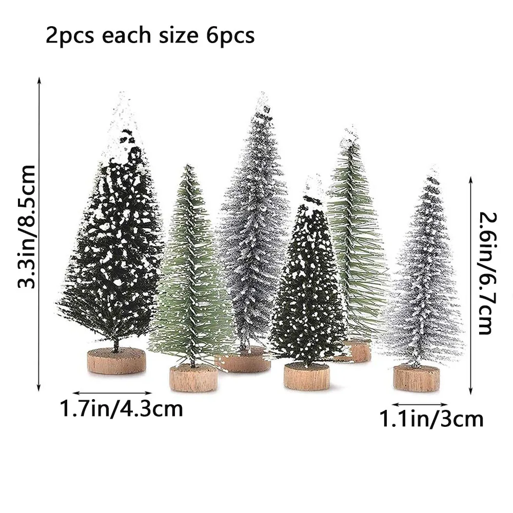 

Миниатюрные искусственные елочки, 6 шт.