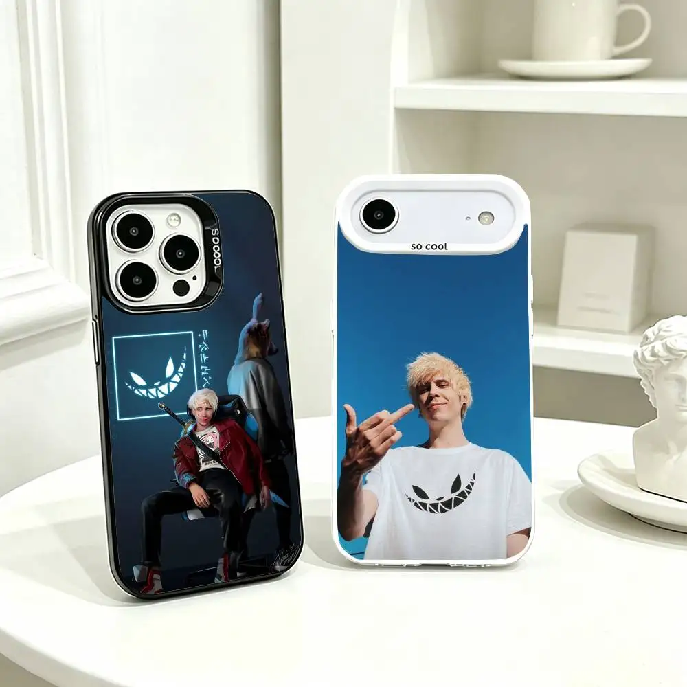 Фото Чехол для телефона El Rubius-OMG для iPhone 17, 16, 15, 14, 13, 12, 11 Plus, Pro Max, XS, цветной серебристый чехол-накладка №1