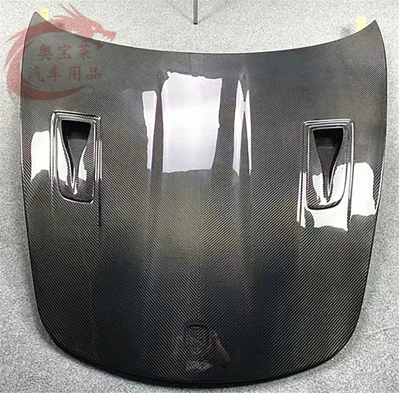 Передний бампер из настоящего углеродного волокна капот двигателя
