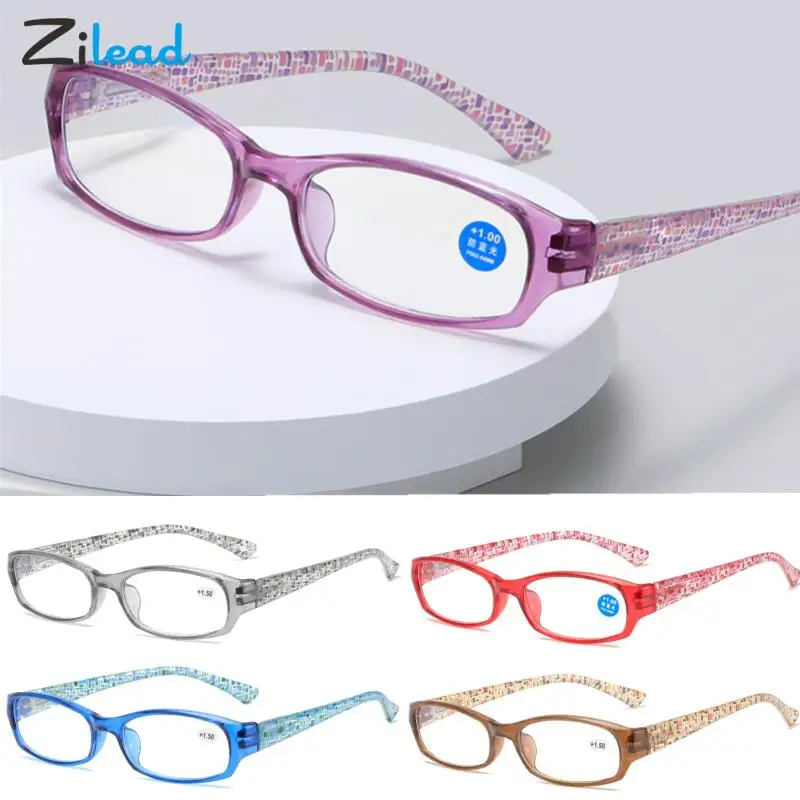 

Zilead Fashion Oval Anti Blue Light Reading Glasses Women Men Ultralight Clear HD Presbyopia Eyeglasses Diopters +1.0+1.5...+4.0
