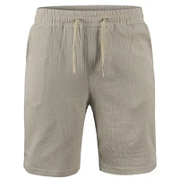 summer new mens cotton linen shorts pants male summer breathable solid color linen trousers fitness streetwear