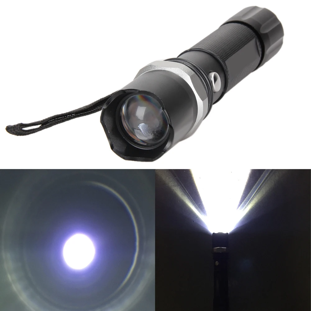 

USB Highlights Powerful Flashlight T6 Aluminum Waterproof Zoomable Mini Flashlight Rechargeable for Outdoor Camping