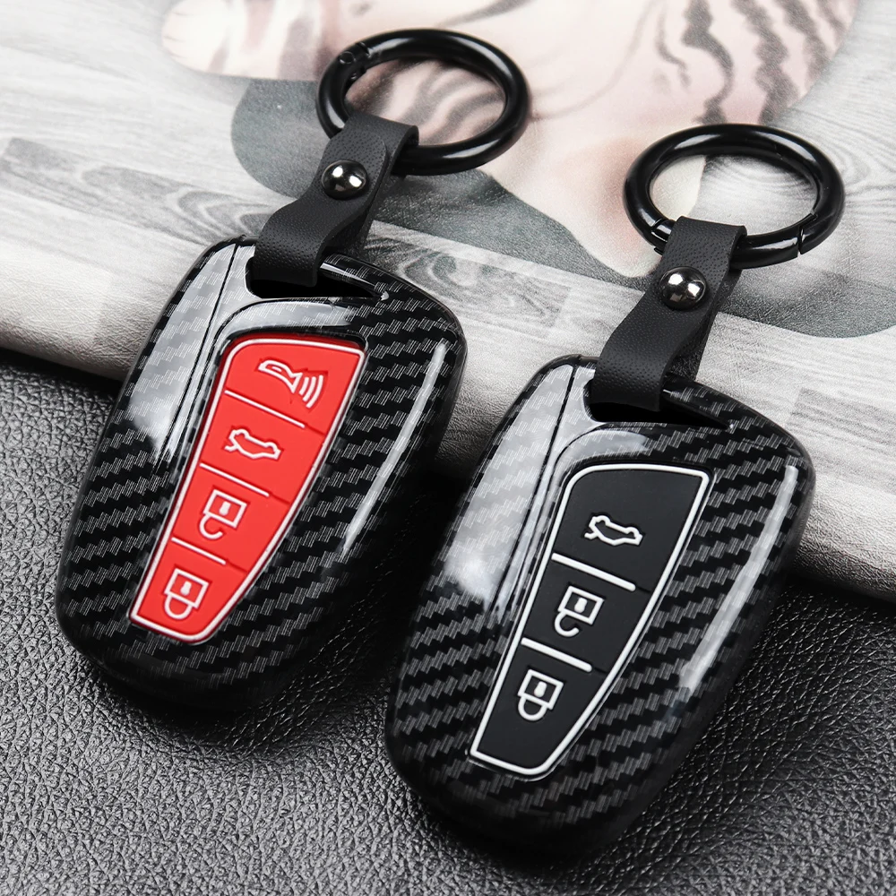 

Car Key Case Cover For Hyundai Santa Fe Sport ix45 Equus Centennial Genesis G80 Grandeur Azera 2013 2014 2015 2016 Accessories