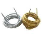 Шнурки для женских кроссовок, металлические, золотистыесеребристые, 30 парлот