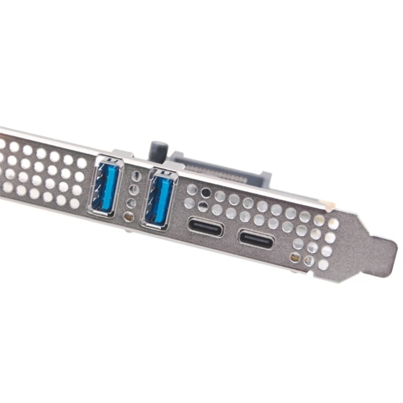 Карта расширения PCIE 1X к USB 3.2 Gen1 для разъема на передней панели компьютера Простая