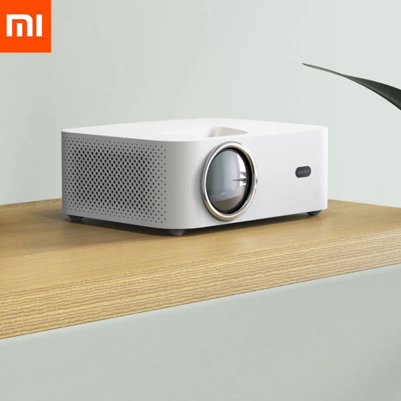 

Проектор xiaomi wanbo x1, проектор osd, беспроводной светодиодный портативный проектор, коррекция трапецеидальных искажений для дома и офиса