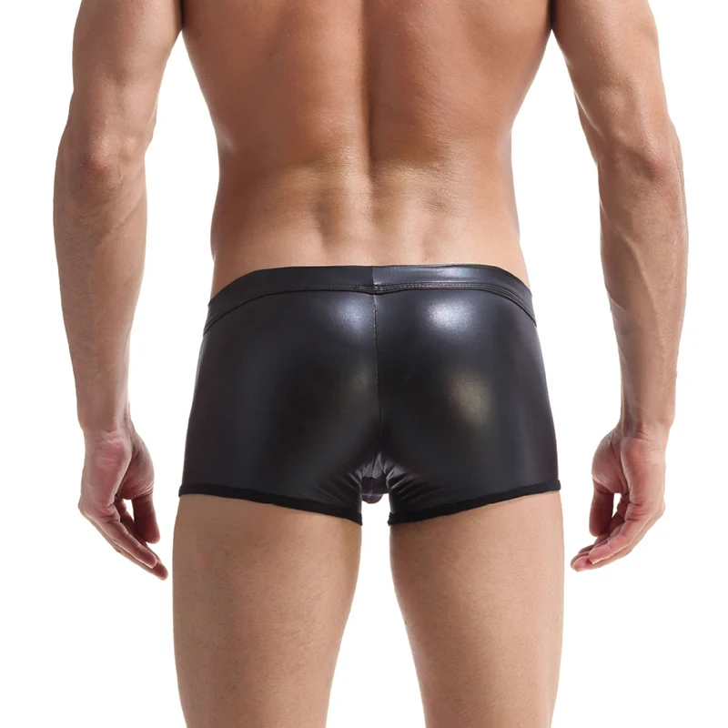 AIIOU 2022 искусственная кожа шорты Лоскутная Сетка прозрачная сумка пенис U-Выпуклое