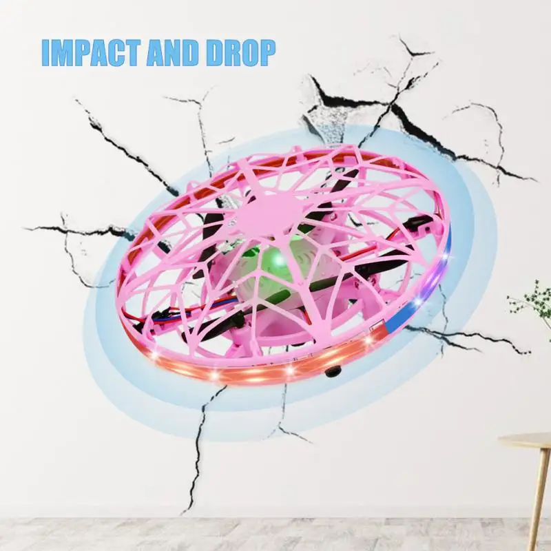 Мини-вертолет нло с инфракрасным ручным датчиком, ру дрон, электронная модель самолета, квадрокоптер, летающий шар, маленький беспилотник, игрушки для детей