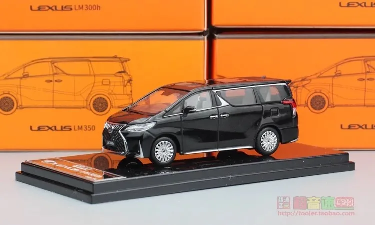 GCD 1:64 LM350 MPV Черная литая под давлением модель автомобиля Коллекция ограниченного
