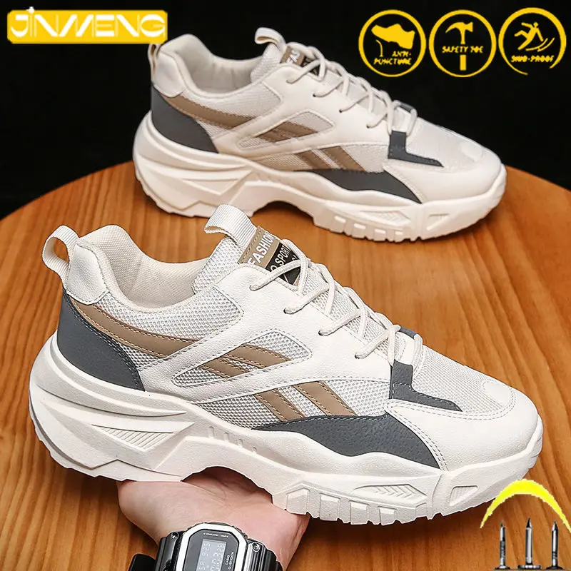 

Indestructible Protection Puncture Resistant Work Shoes Men Women Safety Shoes Sports Breathable