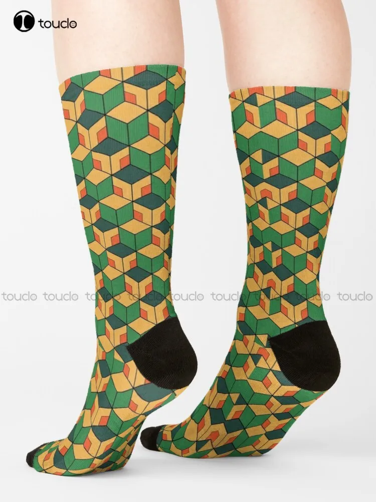 

Kimetsu No Yaiba Sabito Pattern Socks Custom Women Socks Personalized Custom 360° Digital Print Gift Harajuku Colorful Retro