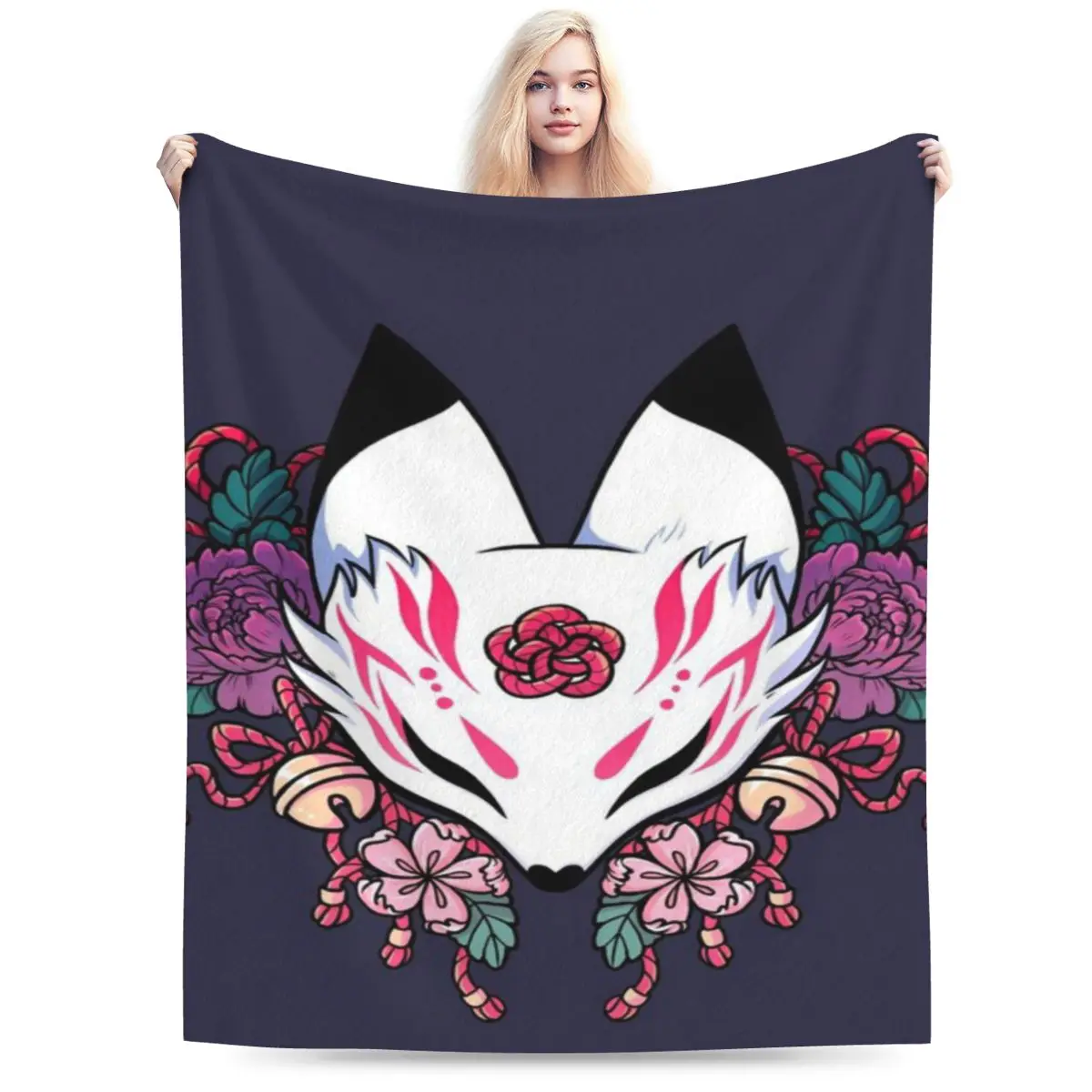 Fox Spirit Kitsune Ультрамягкое одеяло из микрофлиса