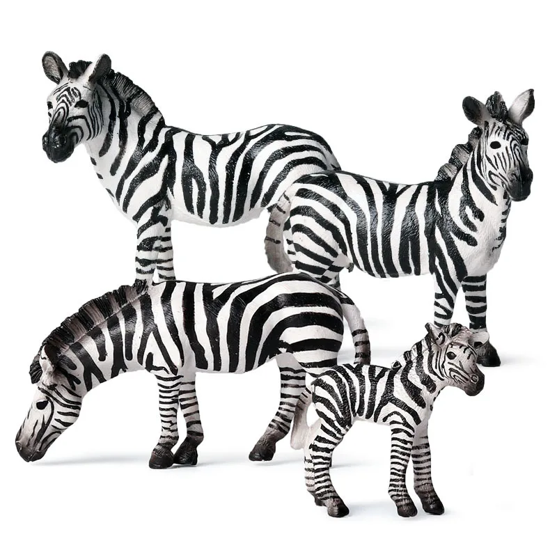 

Simulation Animal Toy Figures Mini Wild Zoo Farm Animal Zebra Model Action Figures Toy for Children Kids Gift Cognitive Toy