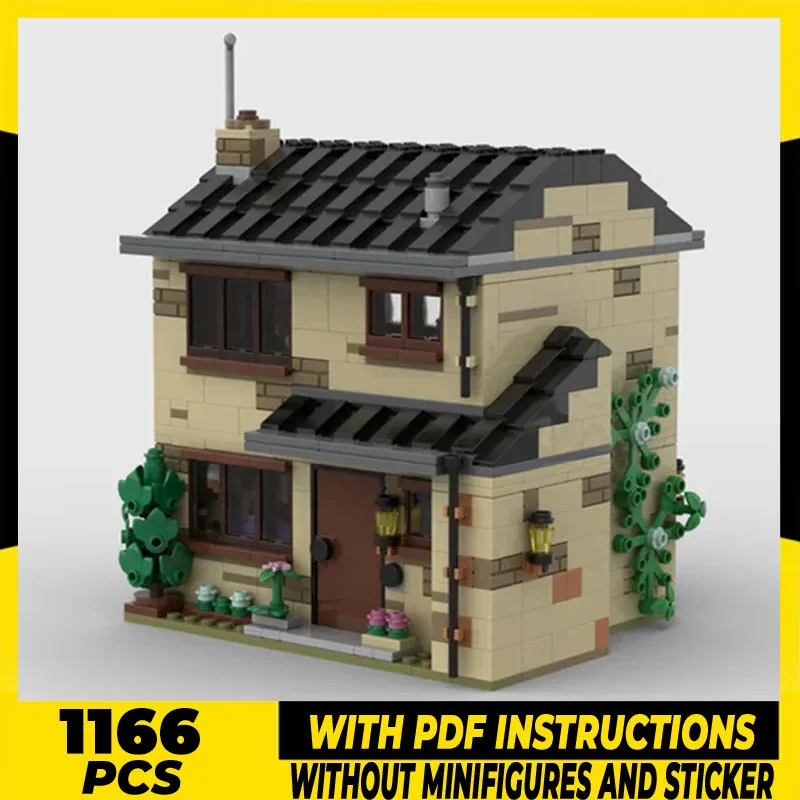 Волшебная модель уличного вида для школы строительные блоки Moc кукольный дом