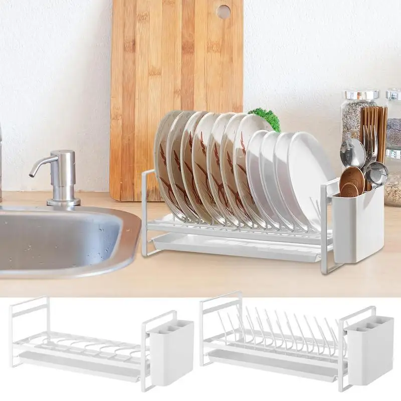 

Dish Drainer Rack Kitchen Dish Rack Kitchen Cabinet Dish Rack Drying Drainer With Utensil Holder For Kitchen Bakeware Counter