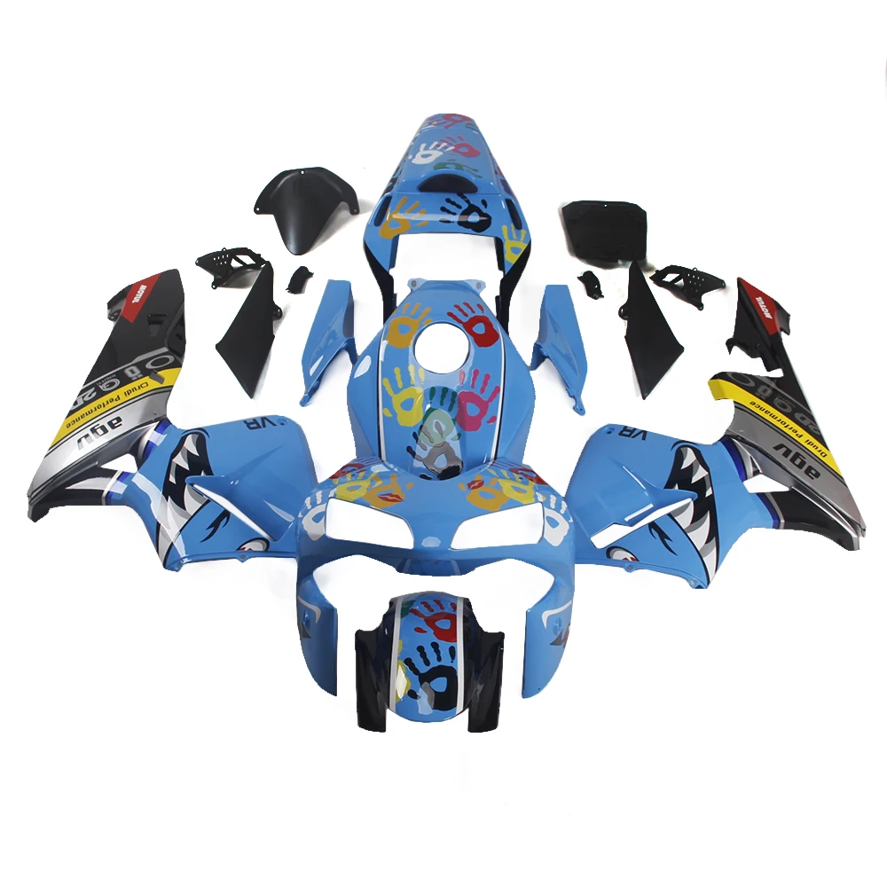 

Небесно-голубые Черные комплекты обтекателей для HONDA CBR600RR F5 03 04 литьевые формы Обтекатели корпуса CBR 600 RR F5 2003 2004 кузов