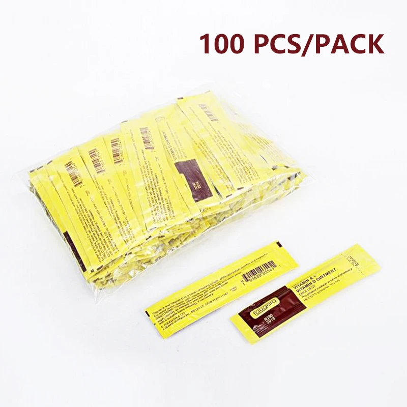 

Sdotter 100Pcs/lot Tattoo Aftercare Cream Care Lotion Anti Scar Vitamin Ointment For Tattoo Body Art Permanent Makeup Tattoo Sup