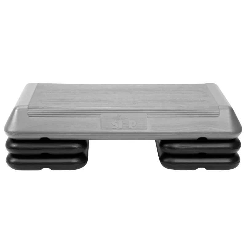 

The Step Original Aerobic Platform – Circuit Size Grey Aerobic Platform and Four Original Black Risers Included