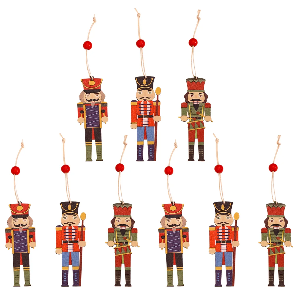 

Christmas Ornaments Nutcracker Puppet Festival Scene Decor Adornment Wood Gifts