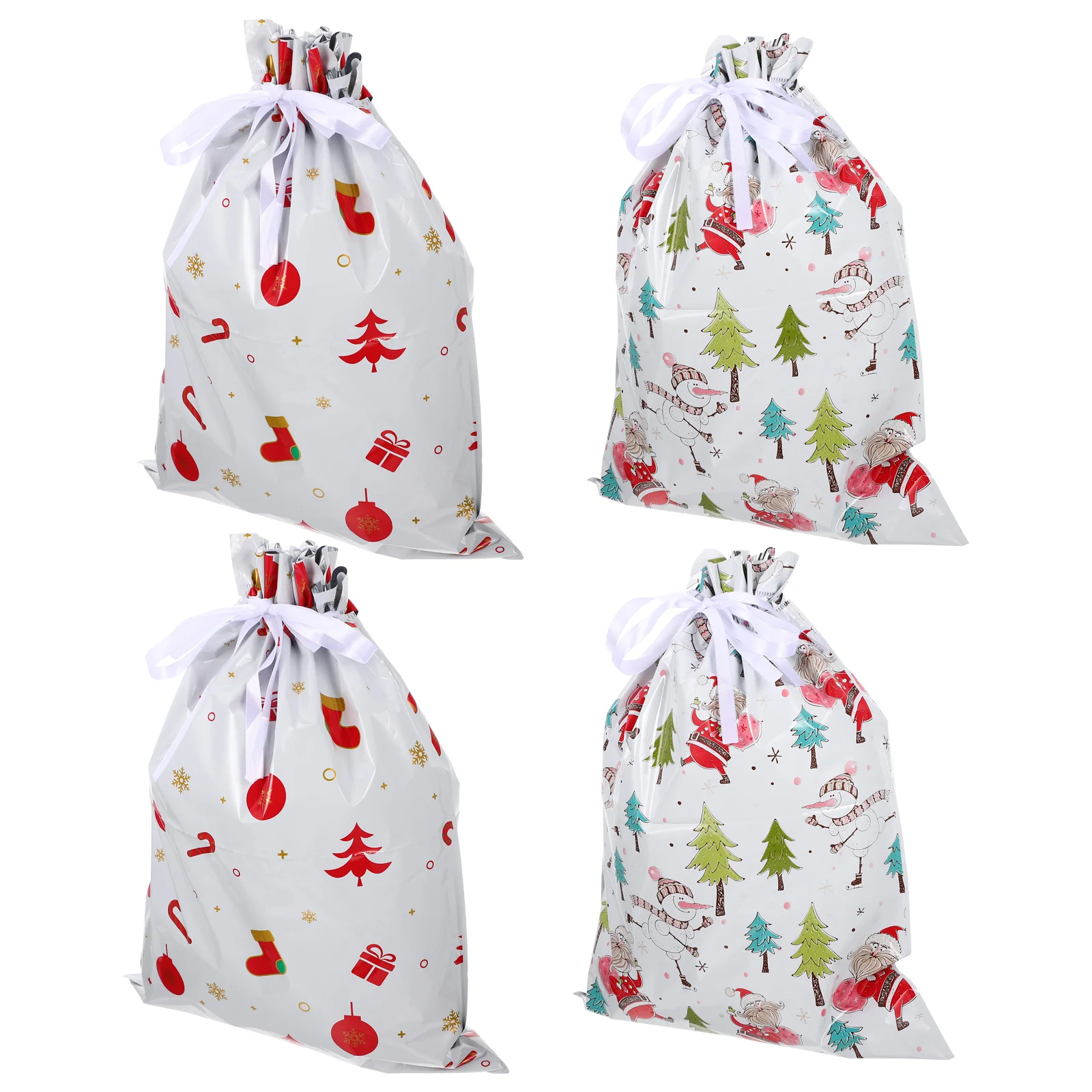 

Christmasbags Gift Candydrawstring Treat Wrapping Holiday Pouchpouches Storage Favorsacks Chocolate Buffalo Party Reusable Linen