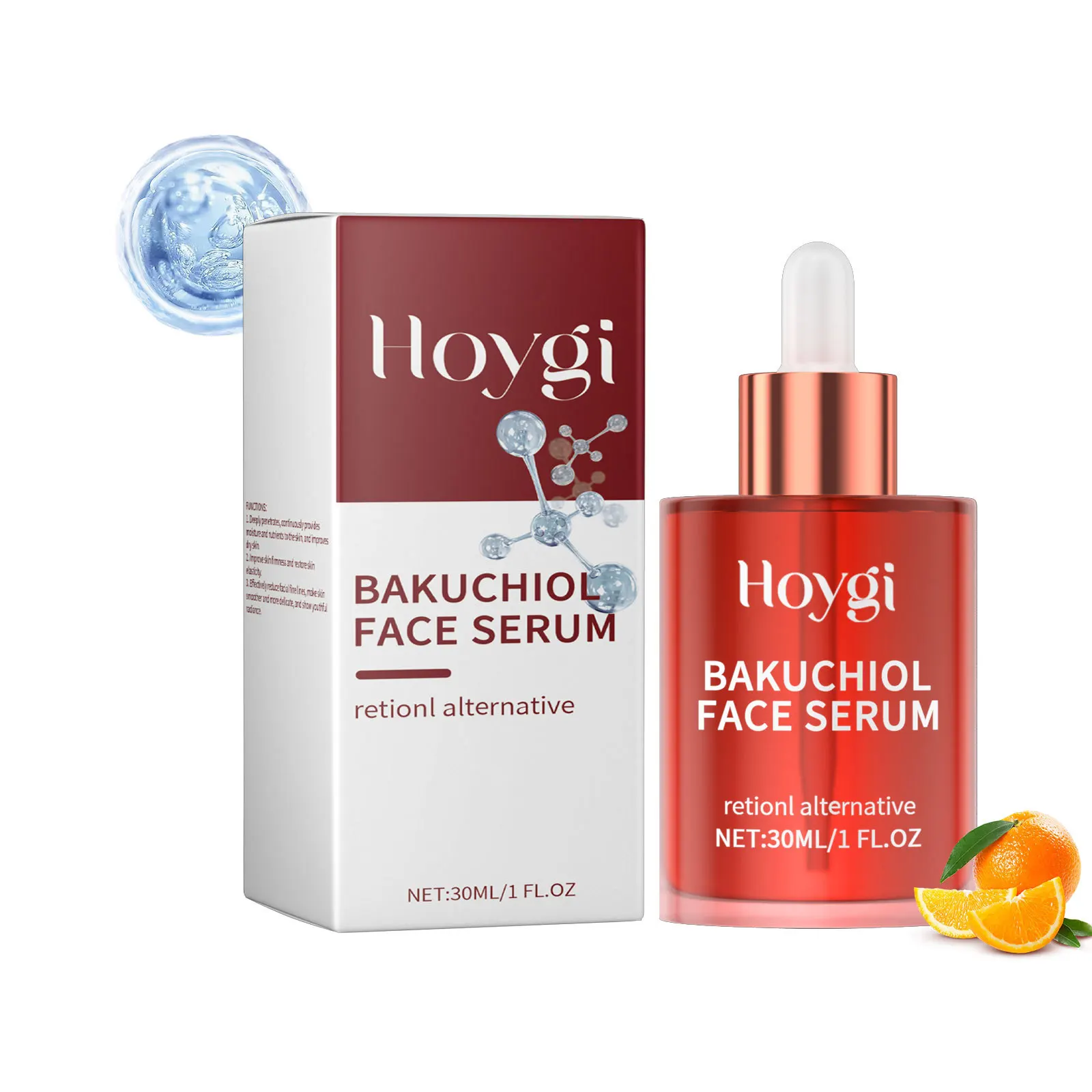 Фото Bakuchiol Face Serum Anti Aging Lifting Firming Remove Fine Lines Skin Rejuvenation Brightening Hydrating Retinol Face Essence №2