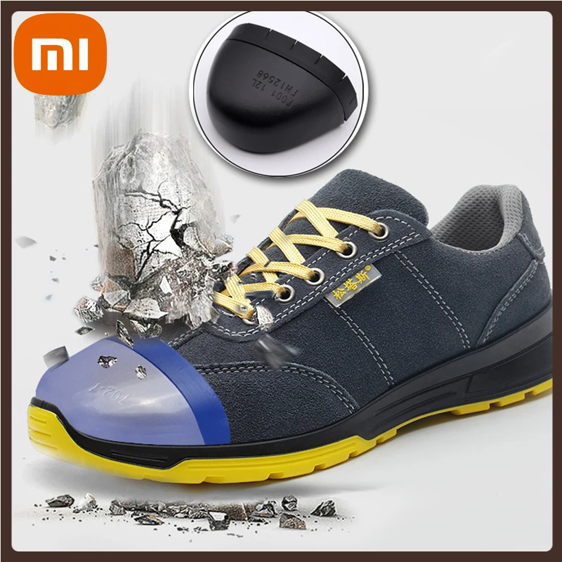 

XIAOMI New Indestructible Shoes Work Sneakers Men Construction Safety Shoes Steel Toe Anti-puncture Men Protective Shoes