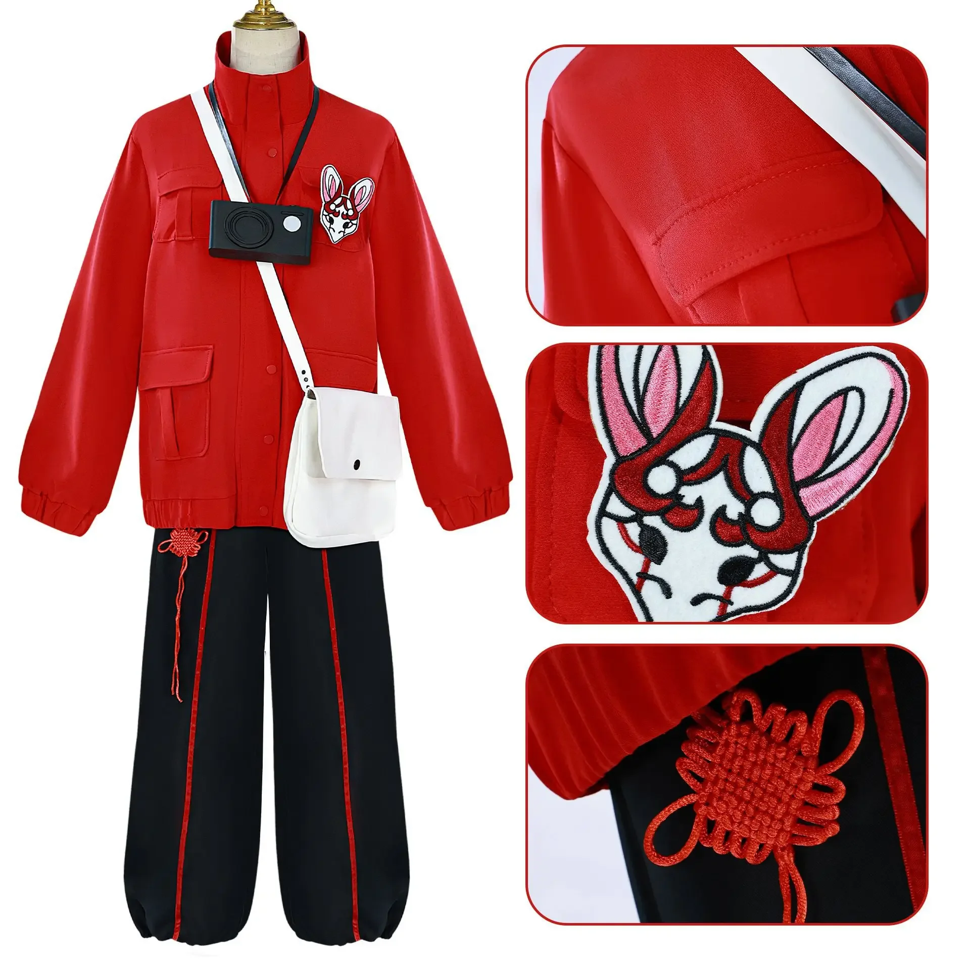 Аниме игра голова семь сказок косплей похоронный костюм парик Li Yuting одежда