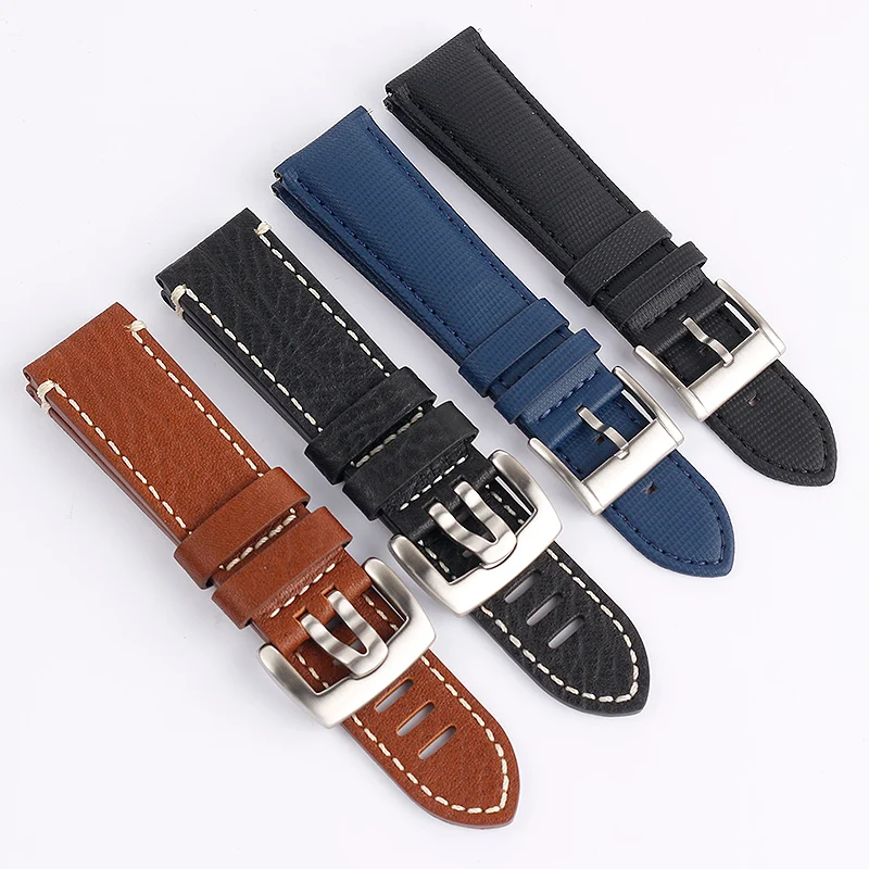 Подходит для часов Blancpain пятьдесят fathoms из натуральной кожи с 5000 5015 5200 головным