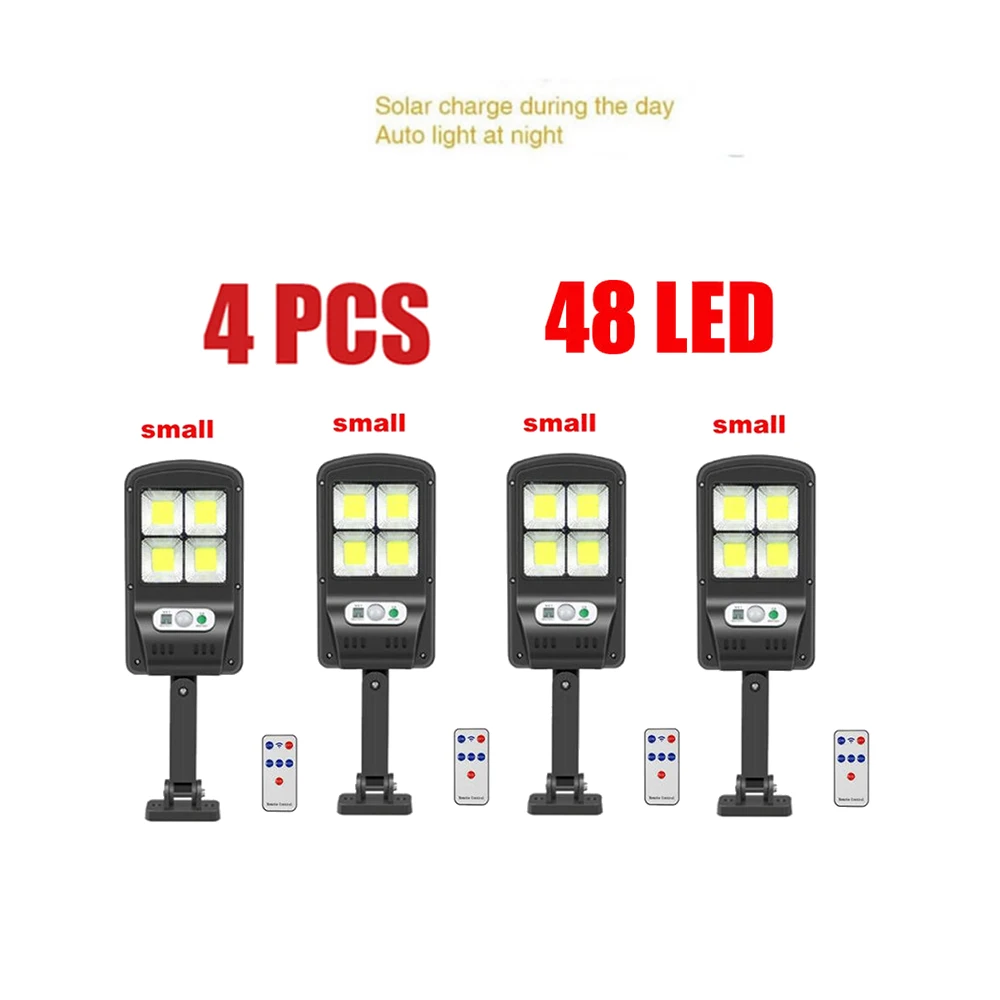 

Уличный настенный светильник на солнечной батарее, 48-128 светодиодный