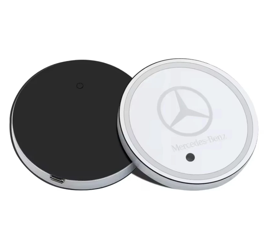 

2 шт. светящаяся автомобильная подставка для чашки с водой, противоскользящий коврик для Mercedes Benz AMG GLA W212 W204 W211W168 W213 W205 W210 W124