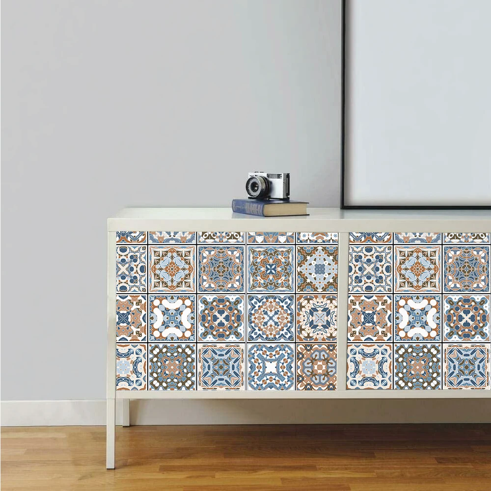 

Tile Self-adhesive 3D Wall Sticker Kitchen Wallpaper Waterproof Oil Proof Bathroom Wall Decor Art Decals