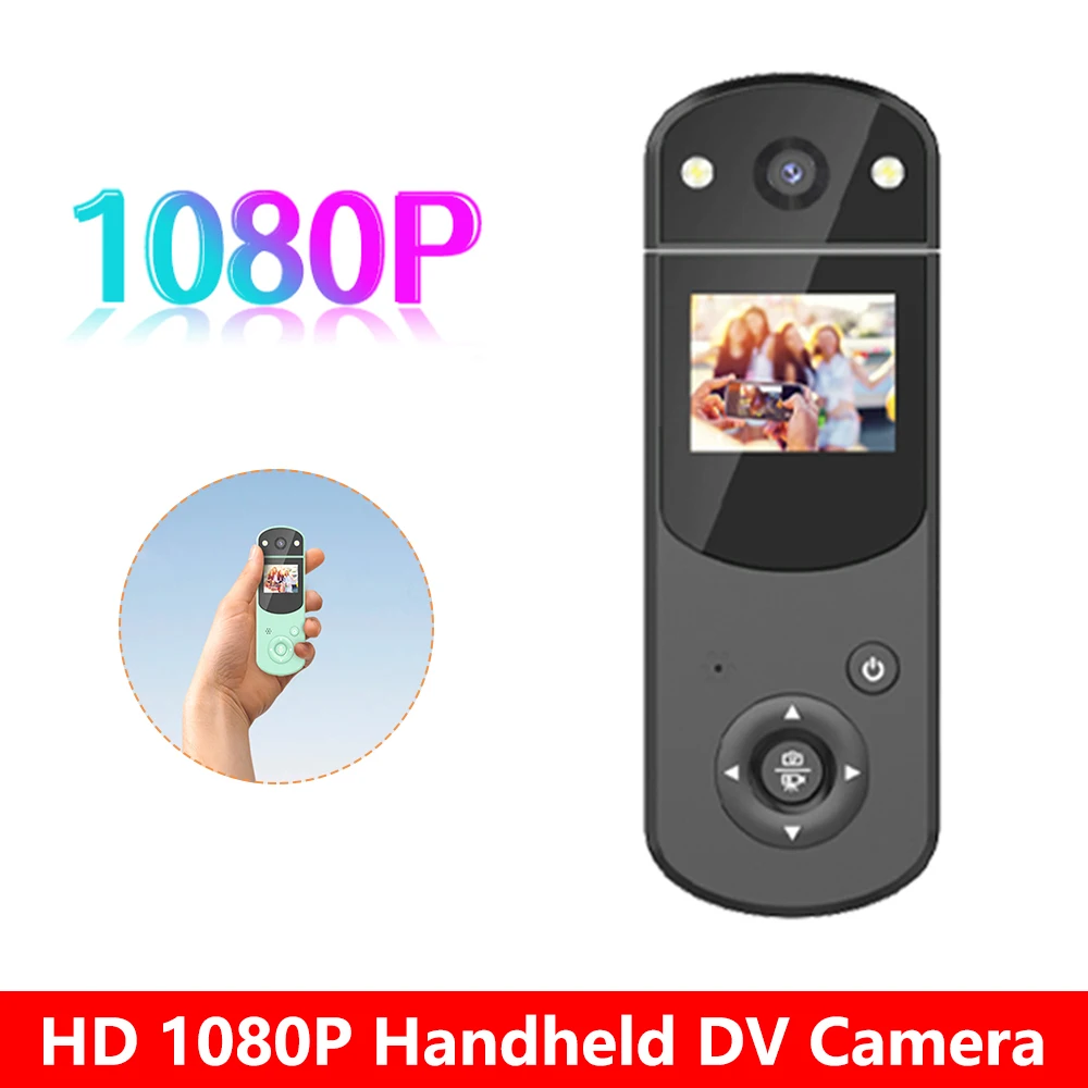 

D2 HD 1080P Mini Camera Handheld Multi-Function Professional Sports DV Digital Cam Portable Body Camcorder Video Photo Recorder