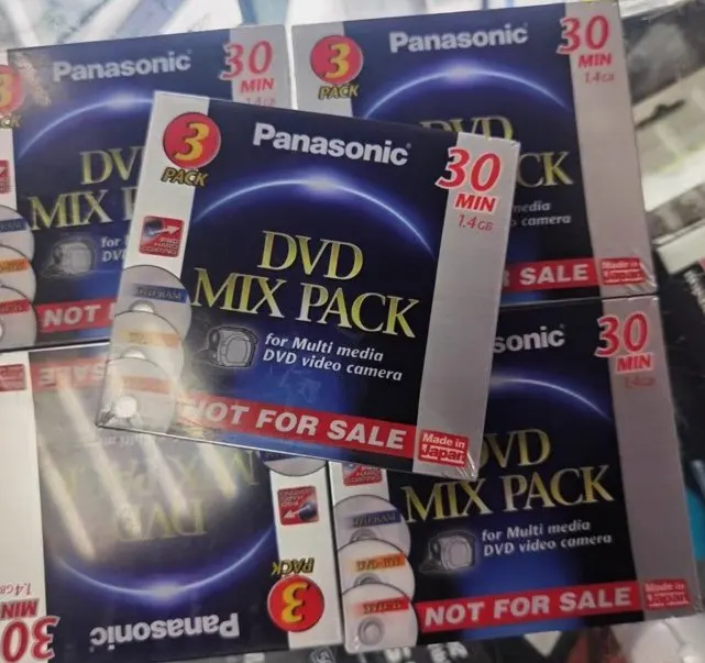 

8Cm Mini DVD MIX 3PCS/PACK Including DVD-R DVD RAM And DVD-RW Disc 1.4GB 30MIN