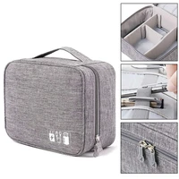 cable bag travel portable digital usb gadget organizer charger wires cosmetics tote storage bags kit case accessories supplies