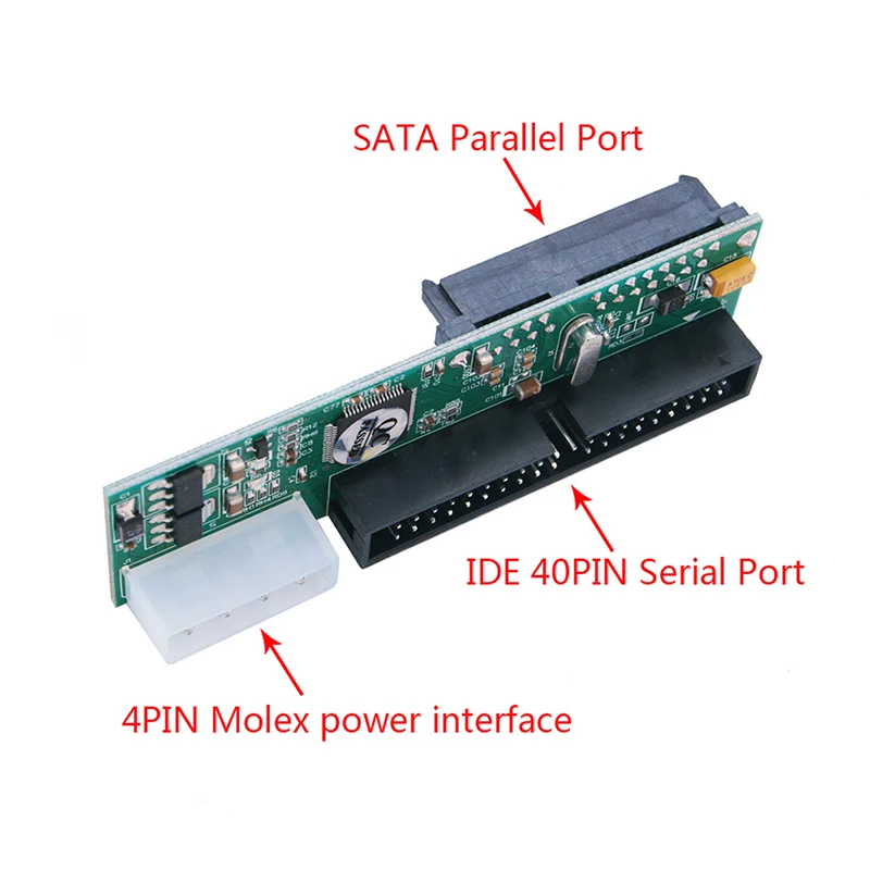 

40PIN IDE-SATA карта, жесткий диск, оптический диск, рекордер PATA-SATA, последовательная параллельная конверсионная карта