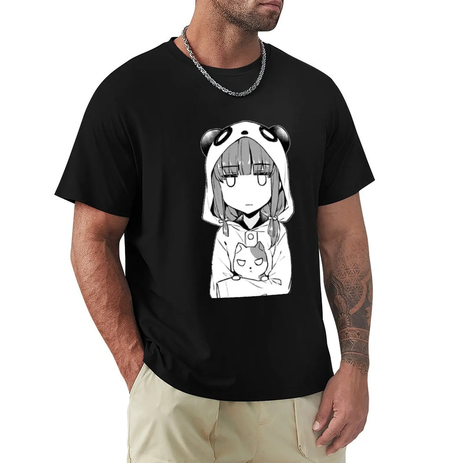 Футболка Kaede Azusagawa Expressionless футболки с рисунком хлопковые мужская футболка