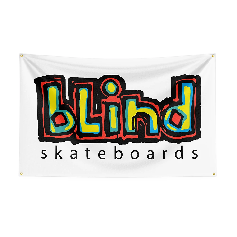 

90x150cm Blinds Flag Polyester Printed Skateboards Banner For Decor
