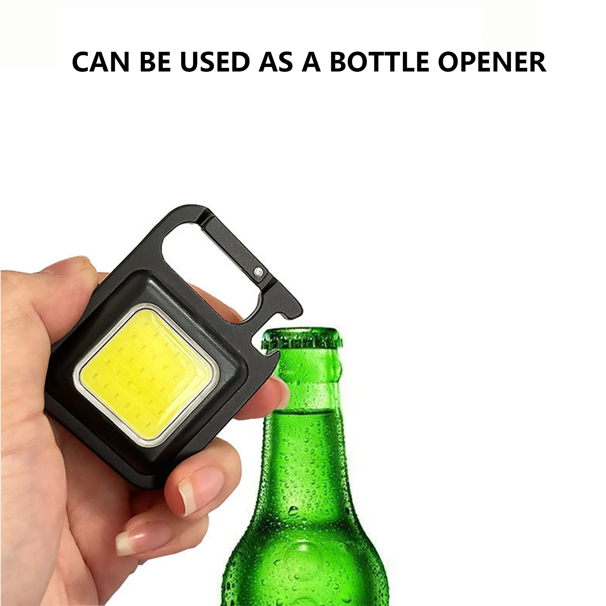 

Portable Mini LED Light High Brightness Work Lights 500MA Flashlight Key Chain Pocket COB Lamp Camping Lantern for Outdoor