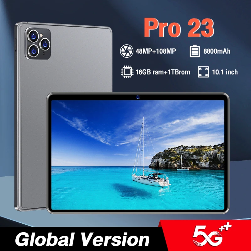 

Original Pro23Tablet 10.1 Inch 5G Network Android 13.0 Brand Pro23 16+1T 48+108MP Camera 10 Core 8800mAh Wifi Tablet