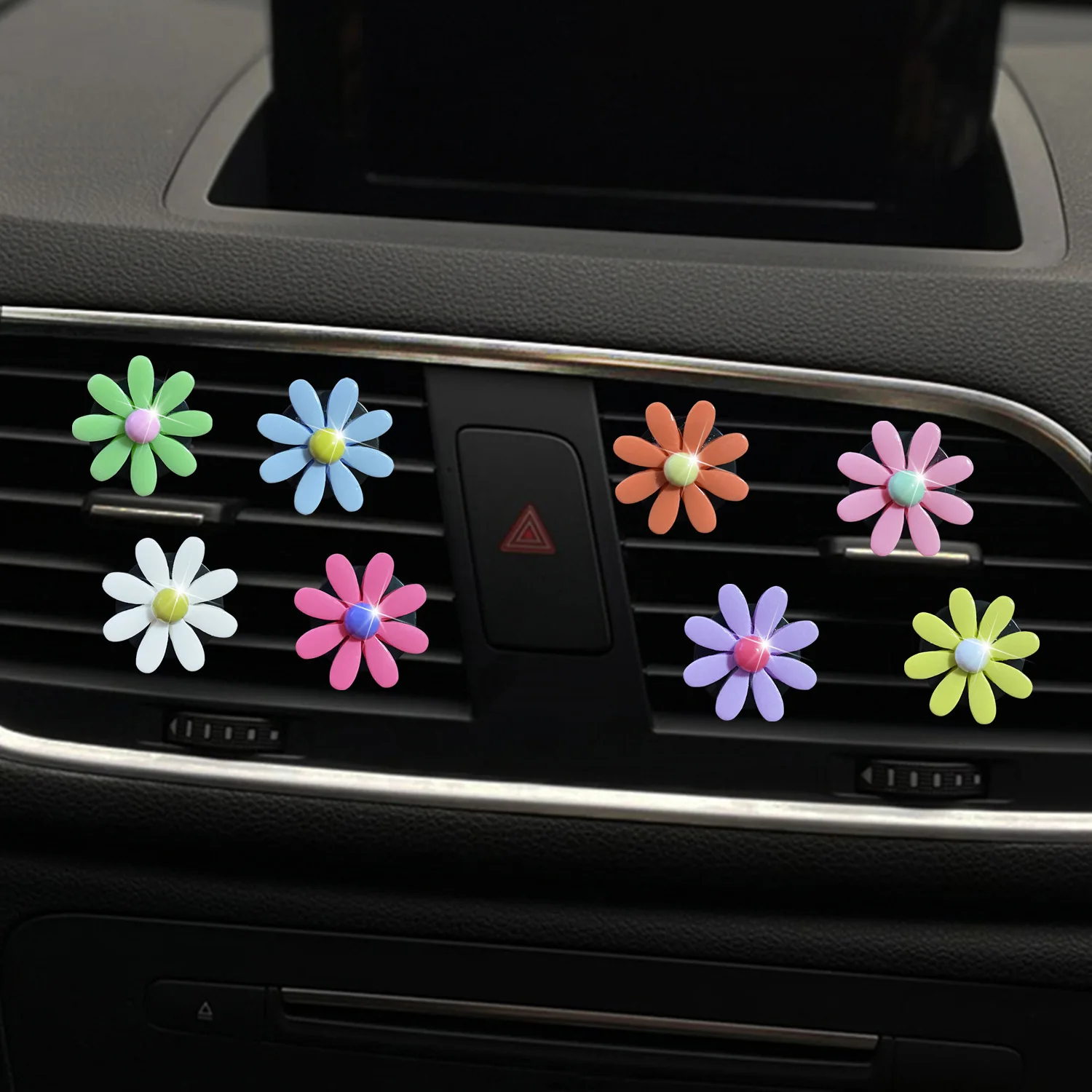 

Car Air Outlet Flower Decoration Ornaments Elegant Air Perfume Vent Clip Cute Car Accessories