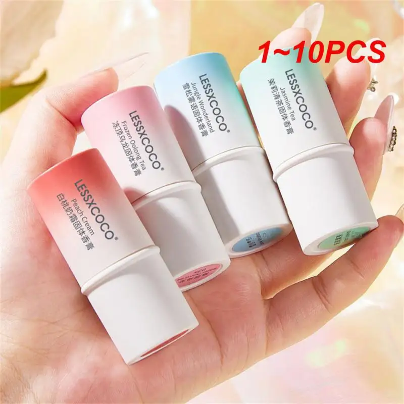 

1~10PCS LESSXCOCO Macaroon Solid Balm Lasting And Light Small Portable Solid Balm For Student Girls Body