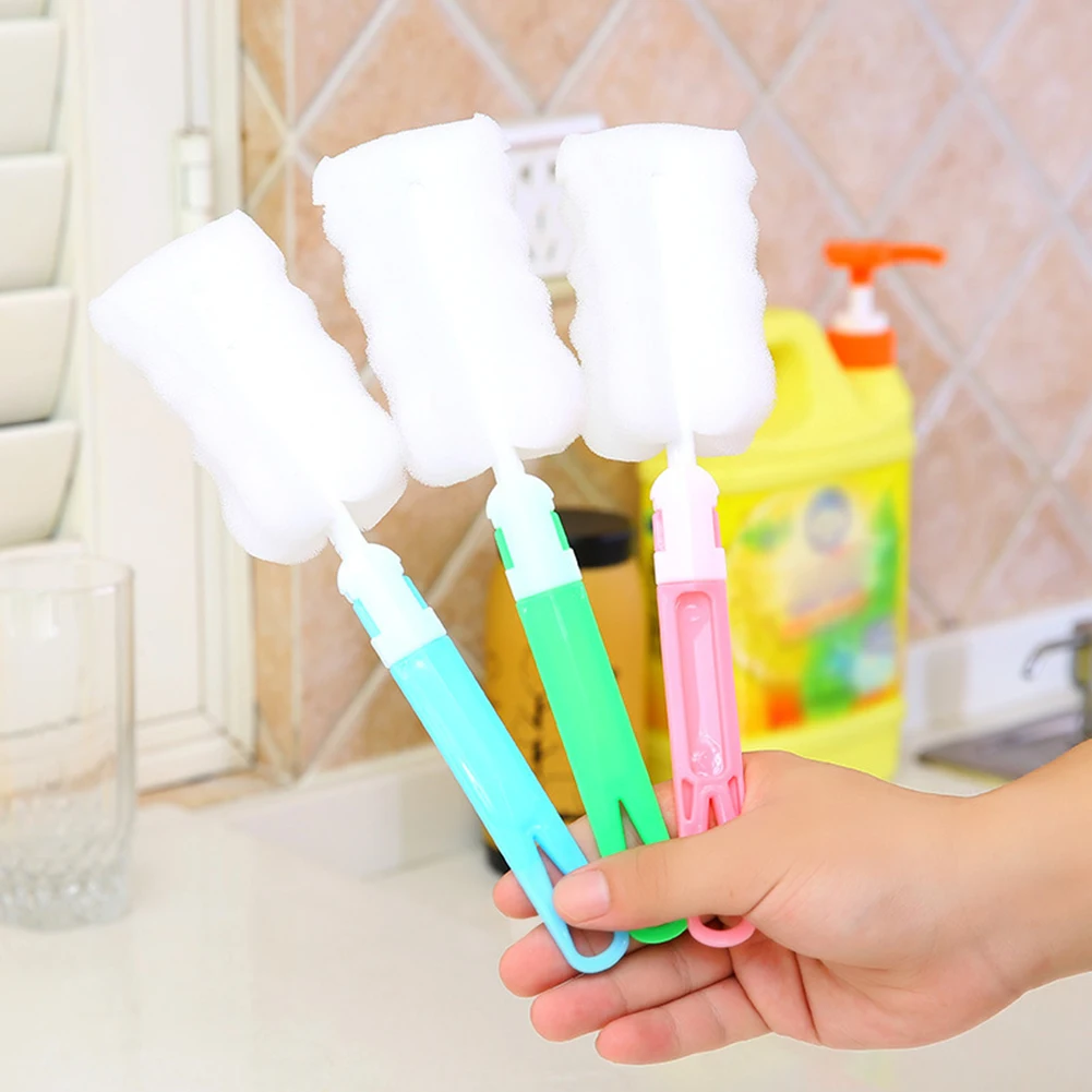 

Removable Sponge Baby Cup Bottle Brush Kitchen Cleaning Tool Bottle Cleaning Cleaning Brush Bottle Brush