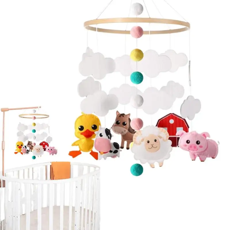 

Baby Crib Mobiles Educational Toys Bed Bell Newborn Mobile Bed Bell Bracket Baby Toys Bed Bell Accessories